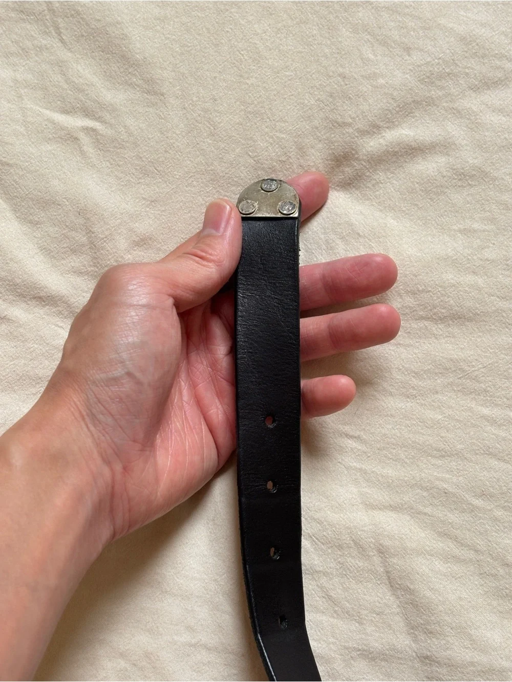 G-Star Raw Black Leather Western Belt Size 34